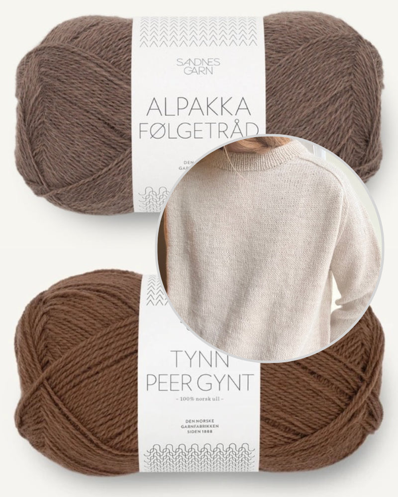 LeKnit Boyfriend Sweater mit Tynn Peer Gynt und Alpakka Folgetrad von Sandnes Garn 10