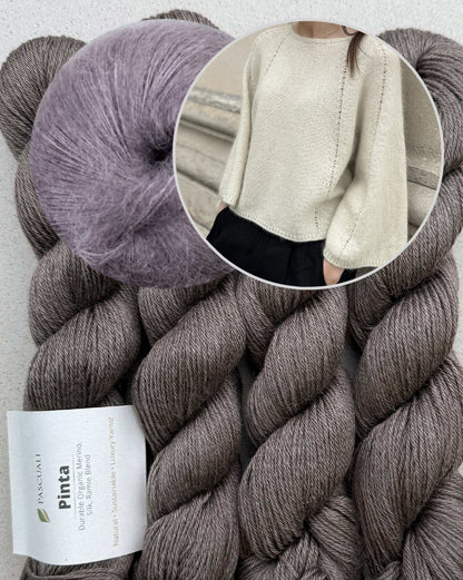 Breath Blouse | zarte A-Linien aus Pinta und Mohair Bliss von Pascuali