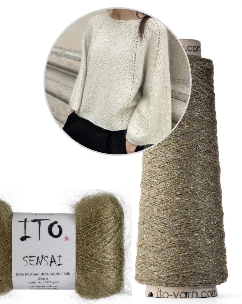 Breath Blouse von Gudrun Fesl mit Kinu und Sensai von ITO Yarn 17