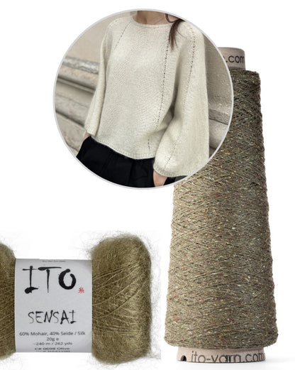 Breath Blouse von Gudrun Fesl mit Kinu und Sensai von ITO Yarn 17