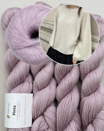 Breath Blouse | zarte A-Linien aus Pinta und Mohair Bliss von Pascuali