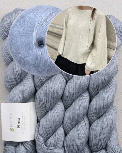 Breath Blouse | zarte A-Linien aus Pinta und Mohair Bliss von Pascuali