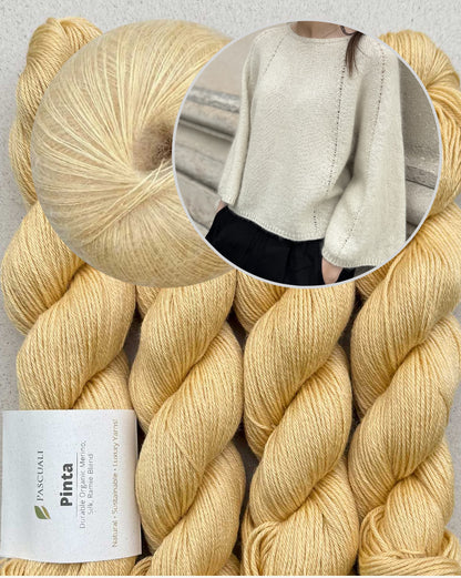 Breath Blouse | zarte A-Linien aus Pinta und Mohair Bliss von Pascuali