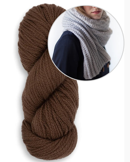 Scialle Brosten | motivo semplice in Far di Woolfolk