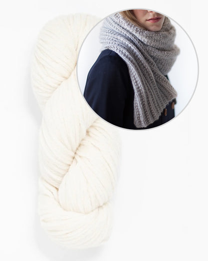 Scialle Brosten | motivo semplice in Far di Woolfolk