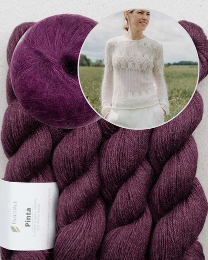 Zante Knits Caeli Sweater mit Pinta und Mohair Bliss von Pascuali 13
