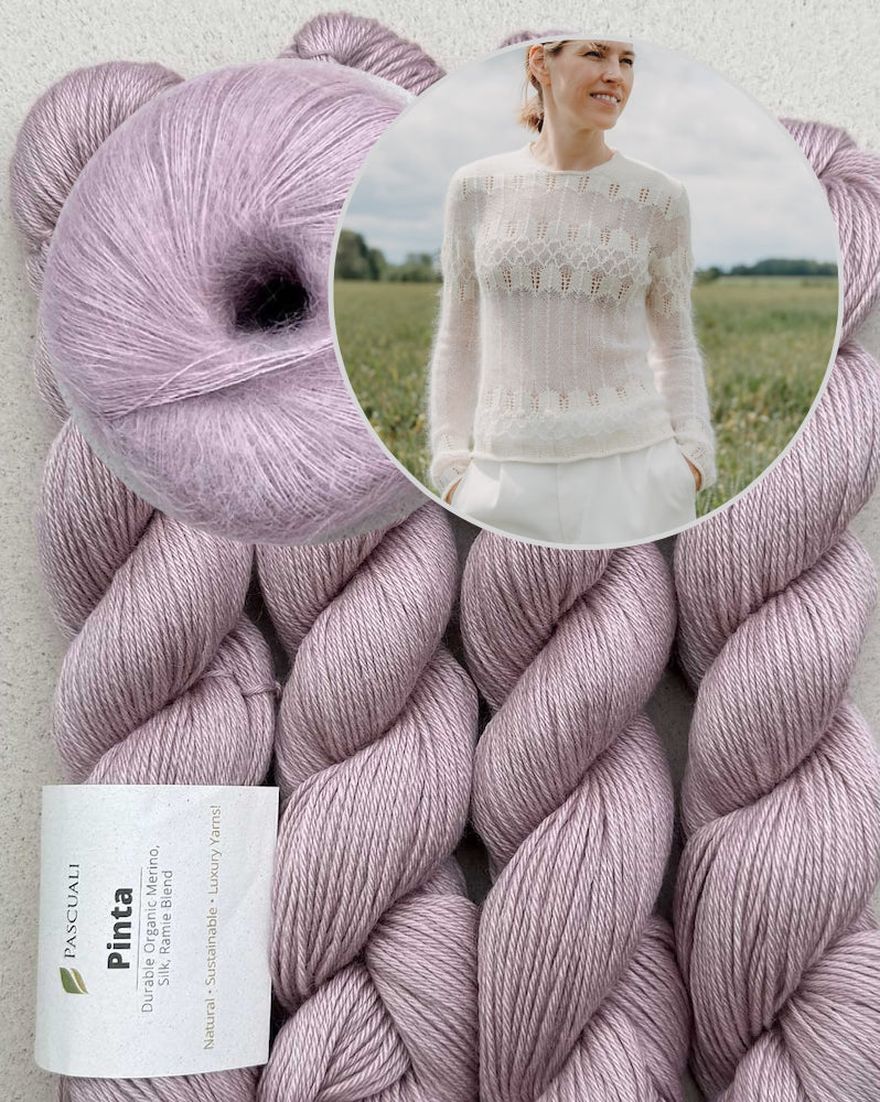 Zante Knits Caeli Sweater mit Pinta und Mohair Bliss von Pascuali 14