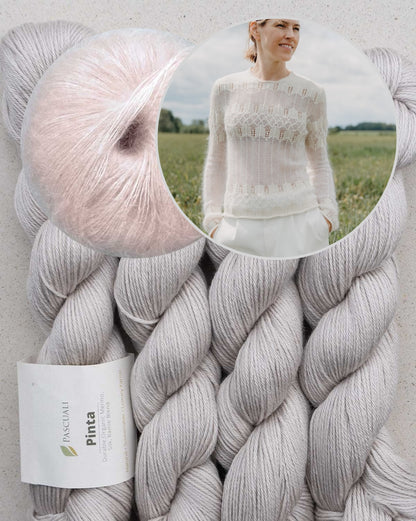 Zante Knits Caeli Sweater mit Pinta und Mohair Bliss von Pascuali 12