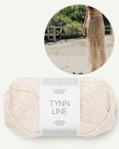 Cahla Rock | Boho Häkelrock aus Tynn Line von Sandnes Garn