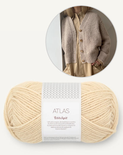 Caia Cardigan | zartes Muster aus Atlas von Sandnes Garn