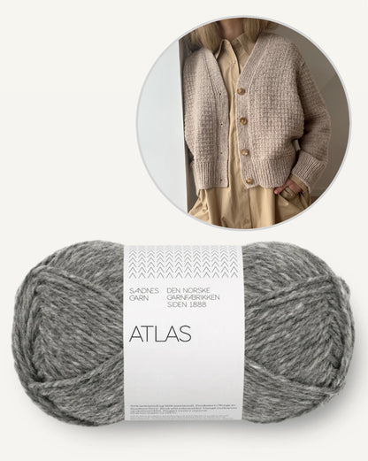 Caia Cardigan | zartes Muster aus Atlas von Sandnes Garn