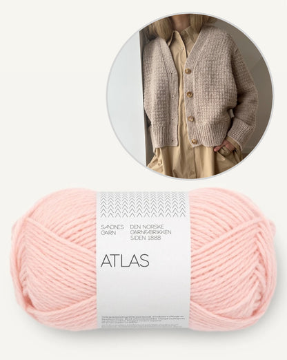 Caia Cardigan | zartes Muster aus Atlas von Sandnes Garn