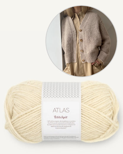 Caia Cardigan | zartes Muster aus Atlas von Sandnes Garn