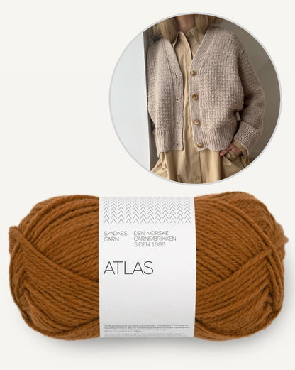Caia Cardigan | zartes Muster aus Atlas von Sandnes Garn