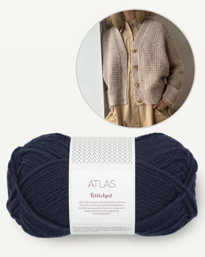 Caia Cardigan | zartes Muster aus Atlas von Sandnes Garn