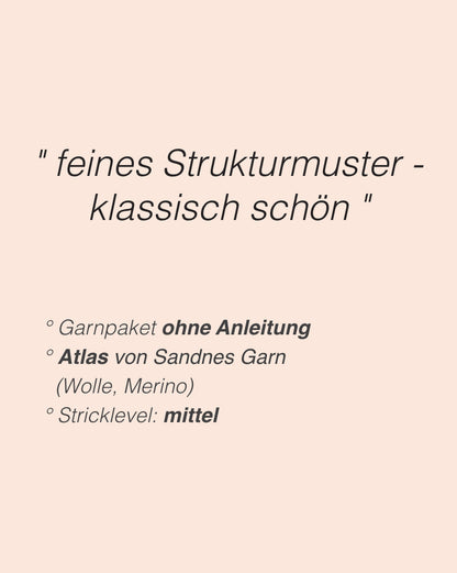 Caia Cardigan | zartes Muster aus Atlas von Sandnes Garn