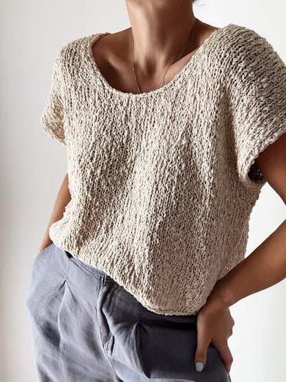 Drop Cut Tee | einfach fantastische Struktur aus Cottonwaves von Gepard Garn