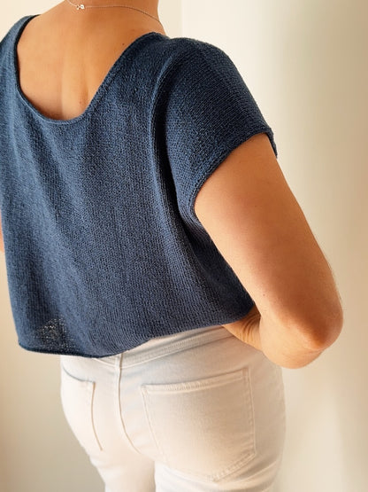 Drop Cut Tee | schlicht aus Pure Silk von Knitting for Olive