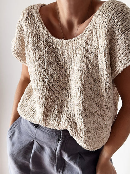 Drop Cut Tee | einfach fantastische Struktur aus Cottonwaves von Gepard Garn