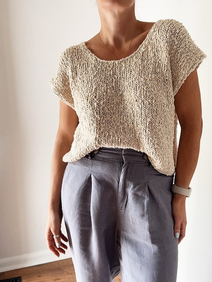 Drop Cut Tee | einfach fantastische Struktur aus Cottonwaves von Gepard Garn