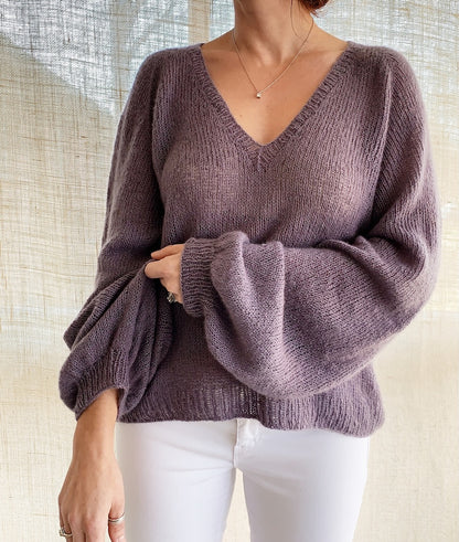 Mollis Sweater Blouse | zart und weich aus Brushlight von Cardiff Cashmere