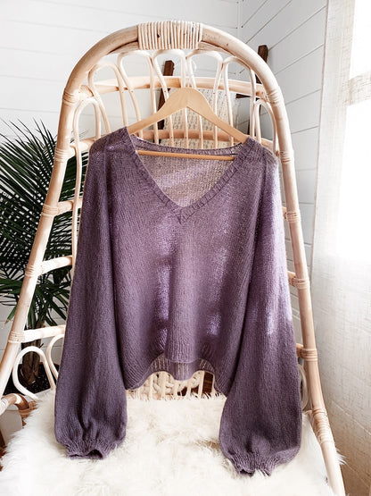 Mollis Sweater Blouse | zart und weich aus Brushlight von Cardiff Cashmere
