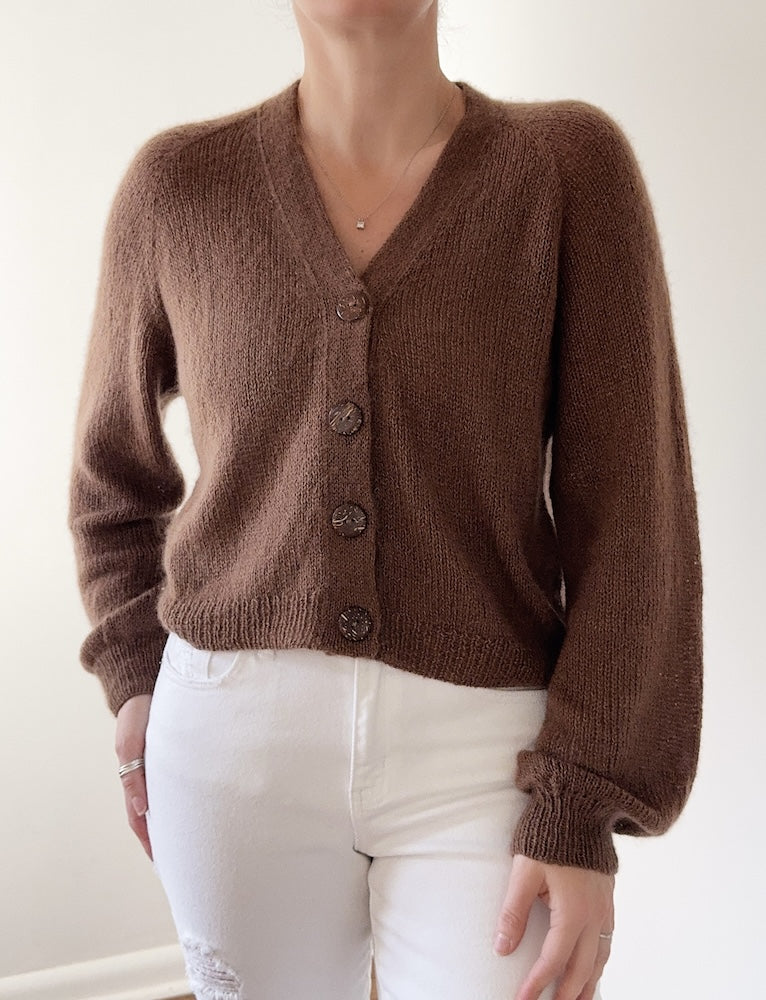 Teddy Dera Cardigan Lite von Caidree mit Brushlight von Cardiff Cashmere 2