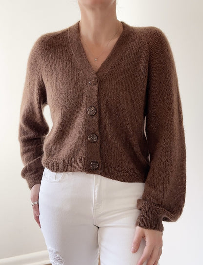 Teddy Dera Cardigan Lite von Caidree mit Brushlight von Cardiff Cashmere 2