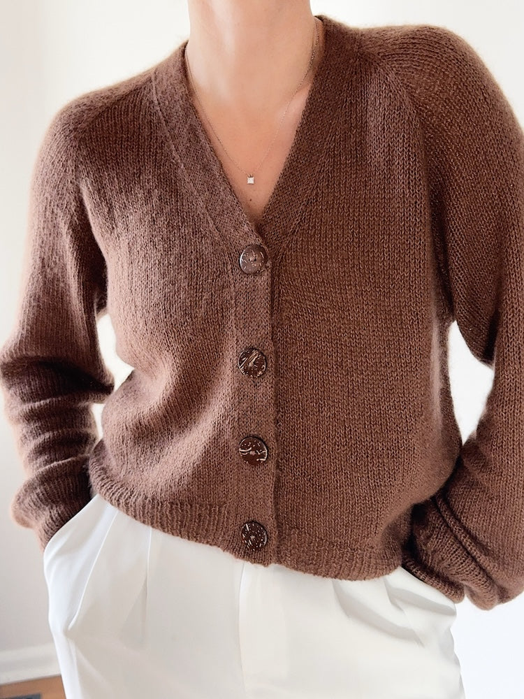 Teddy Dera Cardigan Lite von Caidree mit Brushlight von Cardiff Cashmere 4