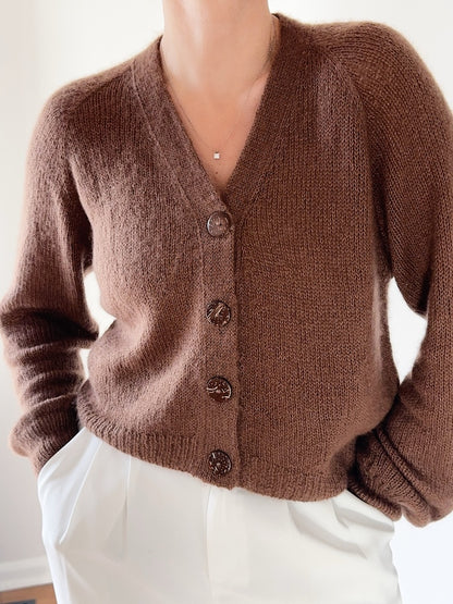 Teddy Dera Cardigan Lite von Caidree mit Brushlight von Cardiff Cashmere 4