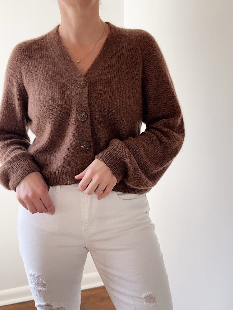 Teddy Dera Cardigan Lite von Caidree mit Brushlight von Cardiff Cashmere 5