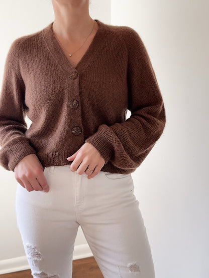 Teddy Dera Cardigan Lite von Caidree mit Brushlight von Cardiff Cashmere 5