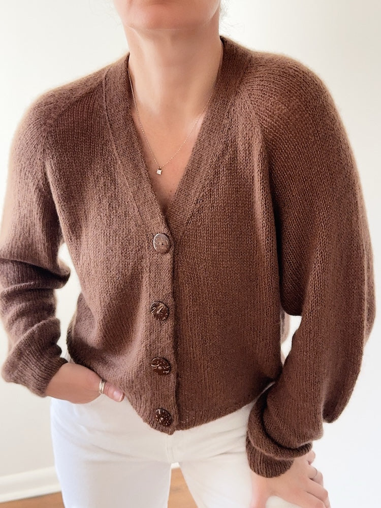 Teddy Dera Cardigan Lite von Caidree mit Brushlight von Cardiff Cashmere 7