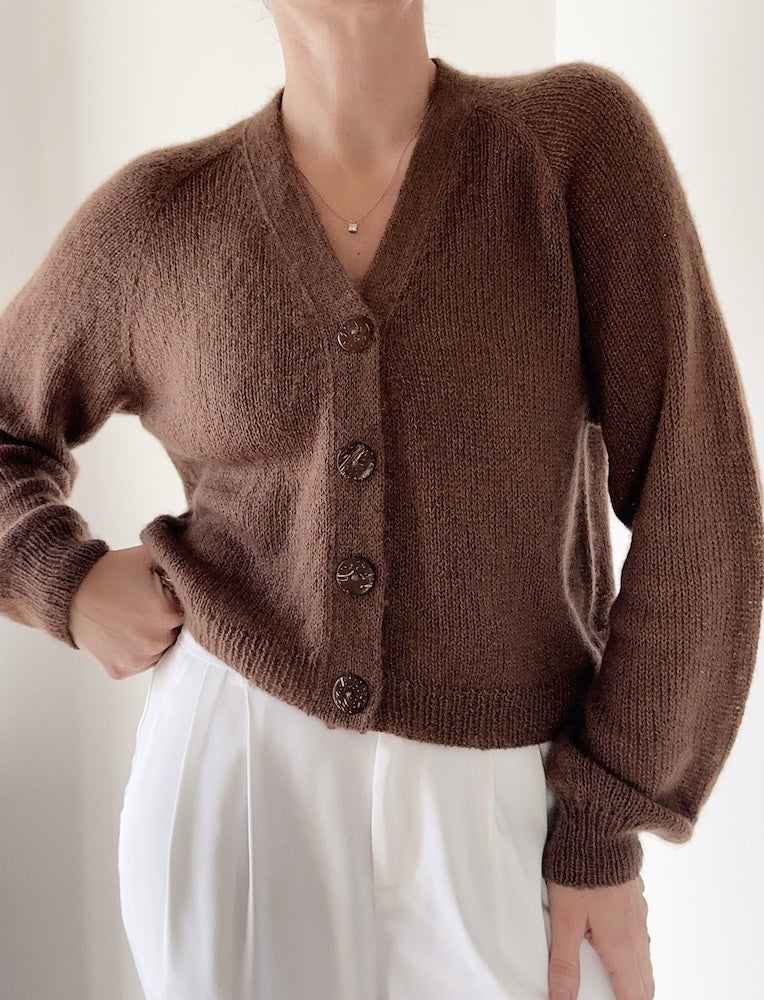 Teddy Dera Cardigan Lite von Caidree mit Brushlight von Cardiff Cashmere 8