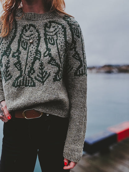 Caitlin Hunter King Salmon Sweater mit Heavy Merino von Knitting for Olive 1