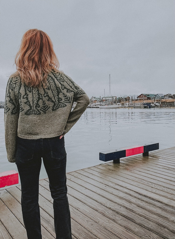 Caitlin Hunter King Salmon Sweater mit Heavy Merino von Knitting for Olive 11
