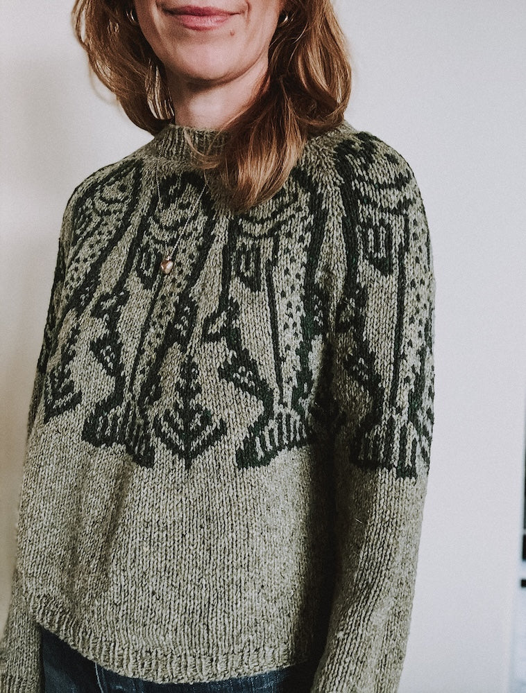 Caitlin Hunter King Salmon Sweater mit Heavy Merino von Knitting for Olive 12