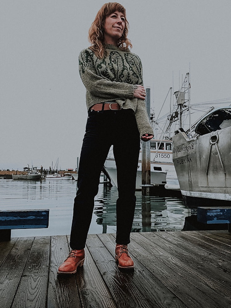 Caitlin Hunter King Salmon Sweater mit Heavy Merino von Knitting for Olive 3