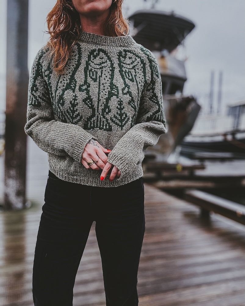 Caitlin Hunter King Salmon Sweater mit Heavy Merino von Knitting for Olive 4