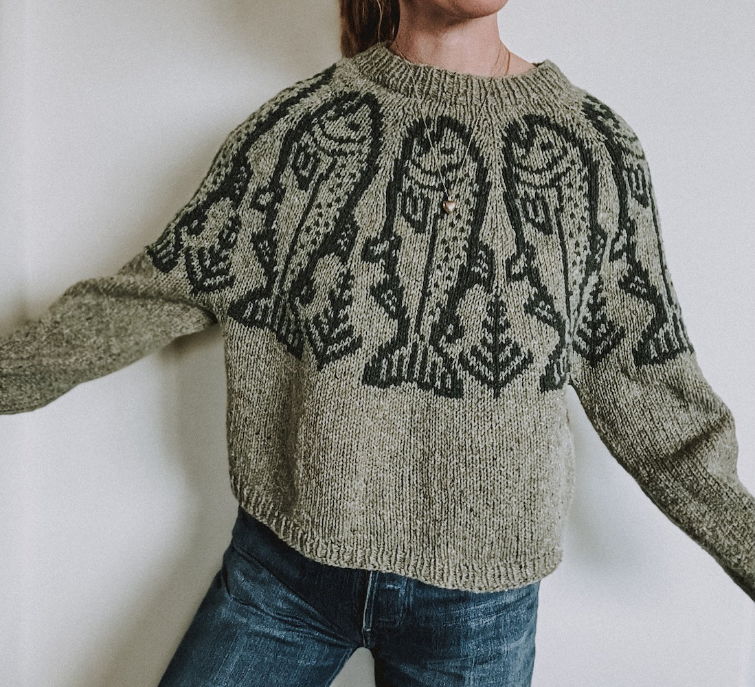 Caitlin Hunter King Salmon Sweater mit Heavy Merino von Knitting for Olive 5
