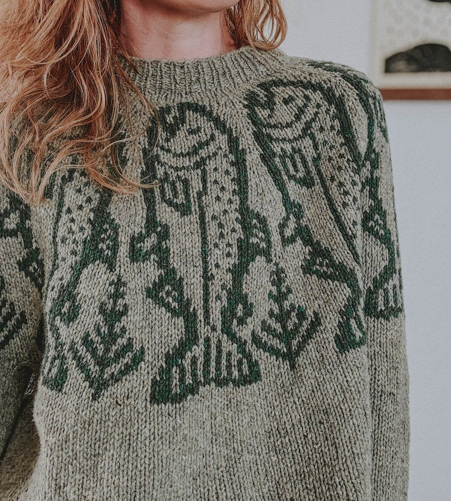 Caitlin Hunter King Salmon Sweater mit Heavy Merino von Knitting for Olive 7