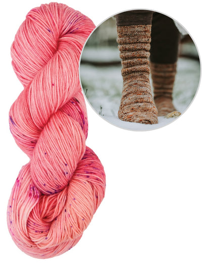 Calluna Socken | einfach weiches Strukturmuster