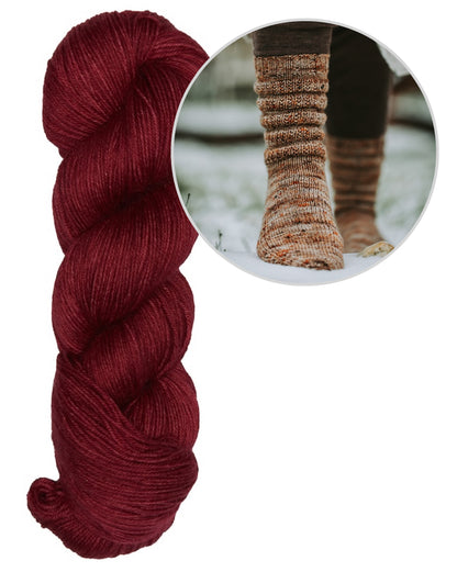 Calluna Socken | einfach weiches Strukturmuster