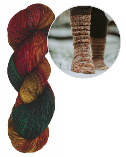 Calluna Socken | einfach weiches Strukturmuster