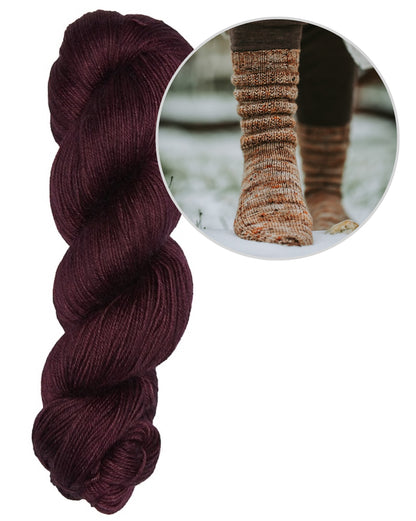 Calluna Socken | einfach weiches Strukturmuster