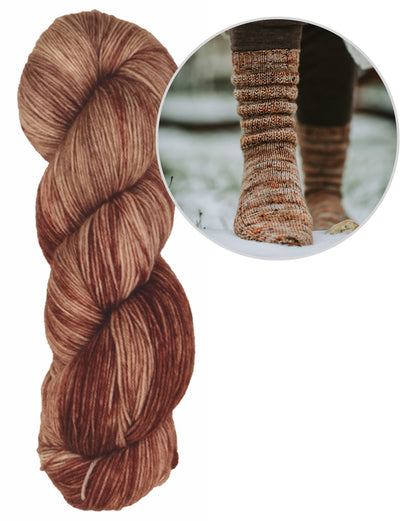 Calluna Socken | einfach weiches Strukturmuster