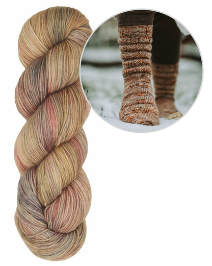 Calluna Socken | einfach weiches Strukturmuster