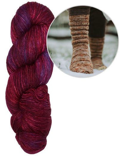 Calluna Socken | einfach weiches Strukturmuster