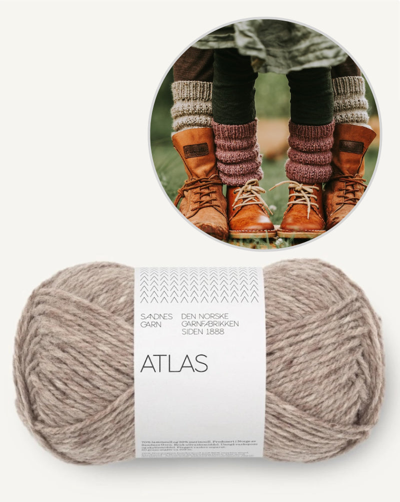 Calluna Socks | schlichte Beinstulpen aus Atlas von Sandnes Garn
