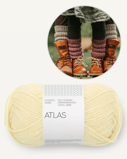 Calluna Socks | schlichte Beinstulpen aus Atlas von Sandnes Garn